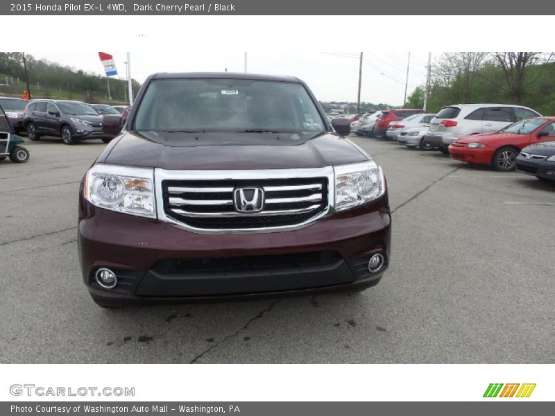 Dark Cherry Pearl / Black 2015 Honda Pilot EX-L 4WD