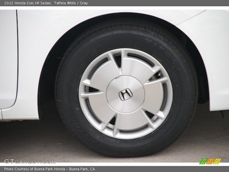 Taffeta White / Gray 2012 Honda Civic HF Sedan