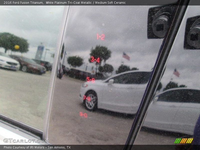 White Platinum Tri-Coat Metallic / Medium Soft Ceramic 2016 Ford Fusion Titanium