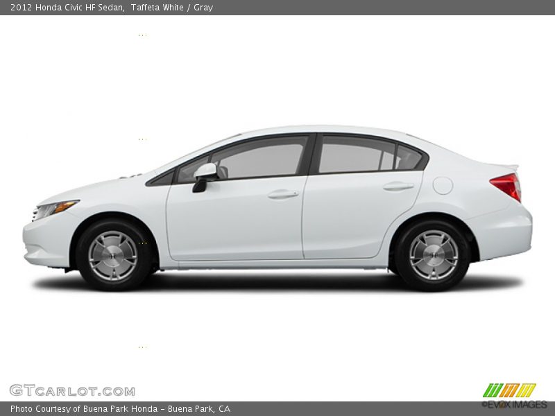 Taffeta White / Gray 2012 Honda Civic HF Sedan