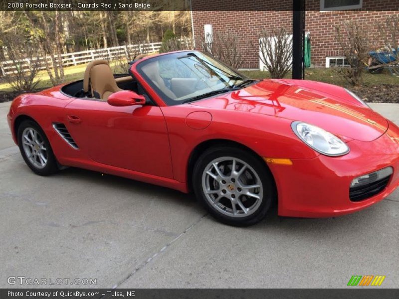 Guards Red / Sand Beige 2008 Porsche Boxster