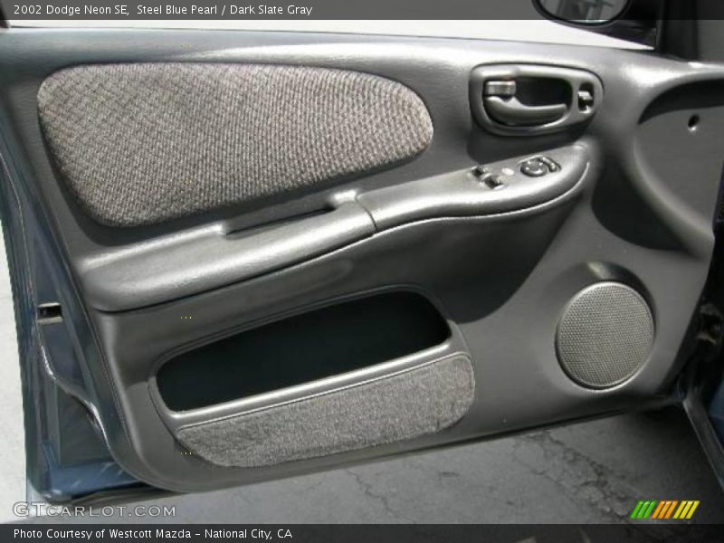 Steel Blue Pearl / Dark Slate Gray 2002 Dodge Neon SE