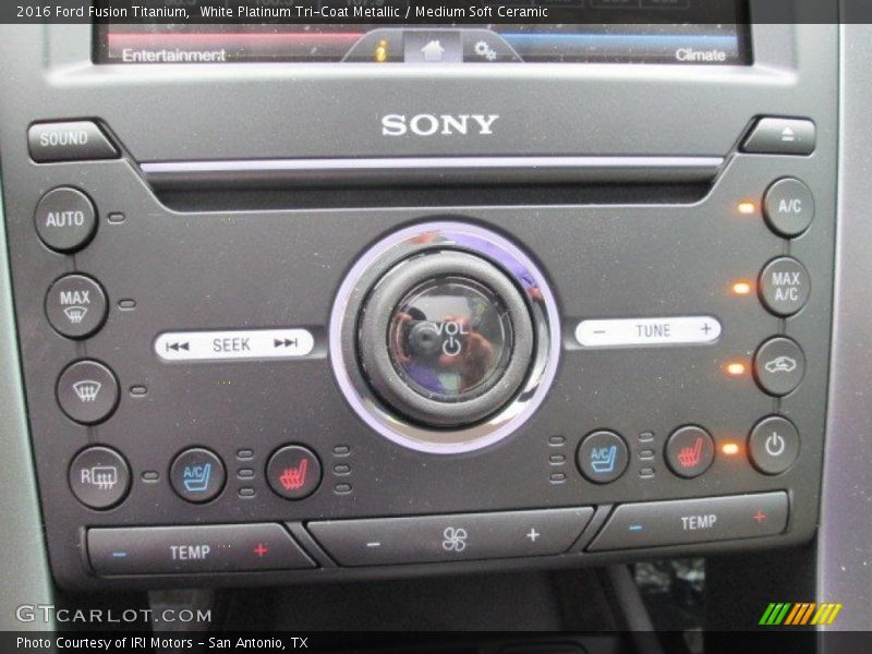 Controls of 2016 Fusion Titanium