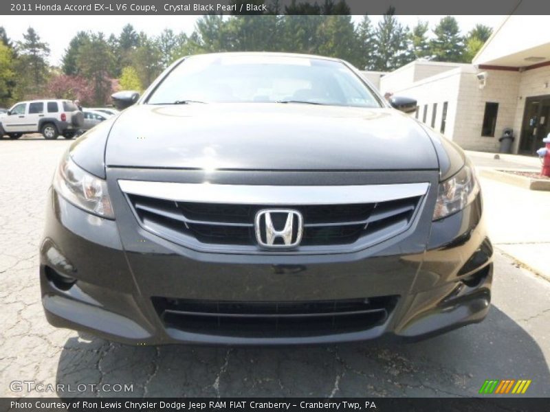 Crystal Black Pearl / Black 2011 Honda Accord EX-L V6 Coupe
