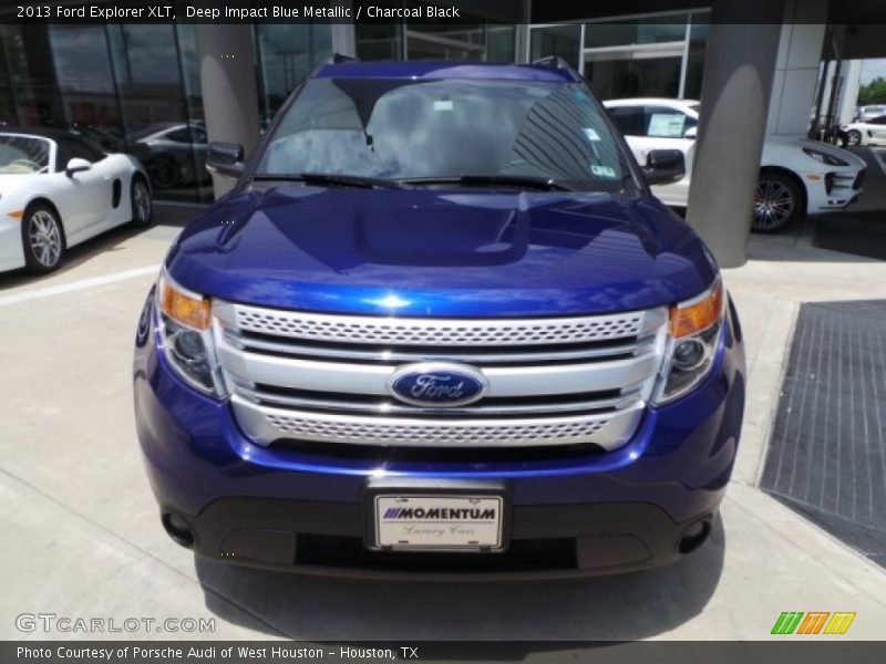 Deep Impact Blue Metallic / Charcoal Black 2013 Ford Explorer XLT