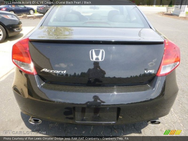 Crystal Black Pearl / Black 2011 Honda Accord EX-L V6 Coupe