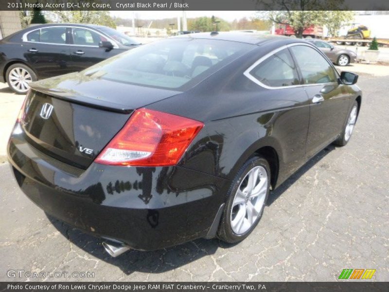 Crystal Black Pearl / Black 2011 Honda Accord EX-L V6 Coupe