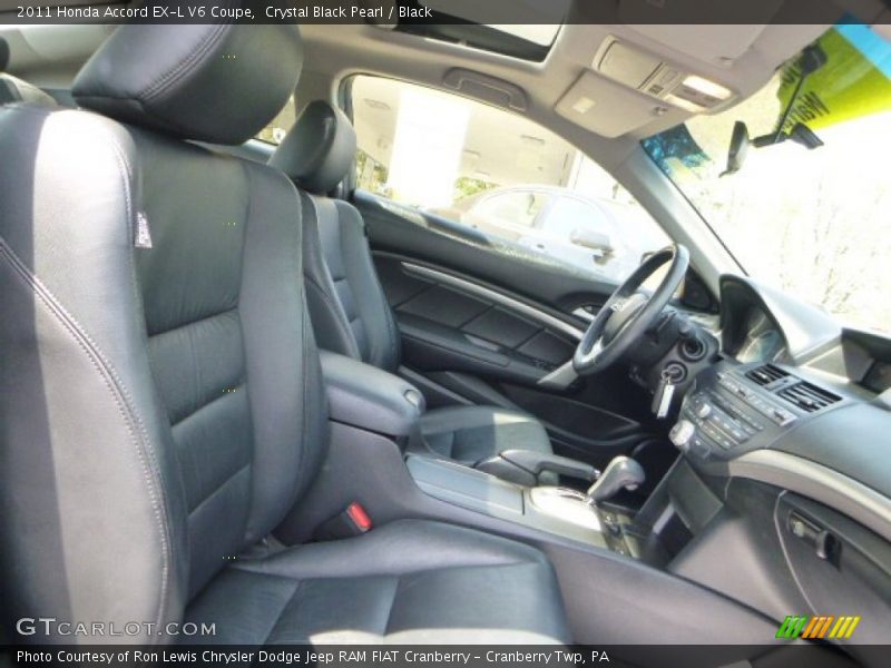 Crystal Black Pearl / Black 2011 Honda Accord EX-L V6 Coupe