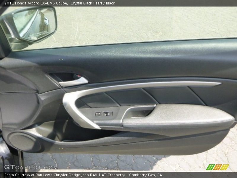 Crystal Black Pearl / Black 2011 Honda Accord EX-L V6 Coupe