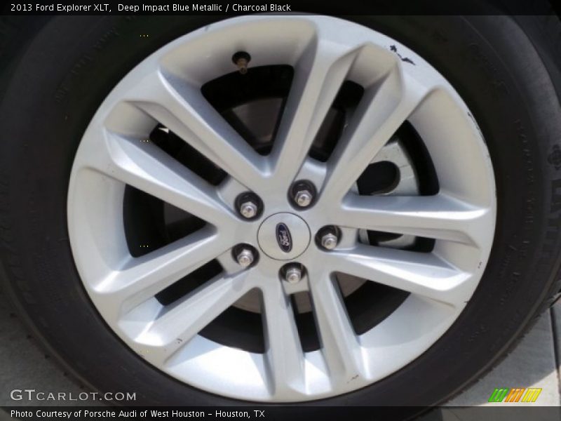 Deep Impact Blue Metallic / Charcoal Black 2013 Ford Explorer XLT