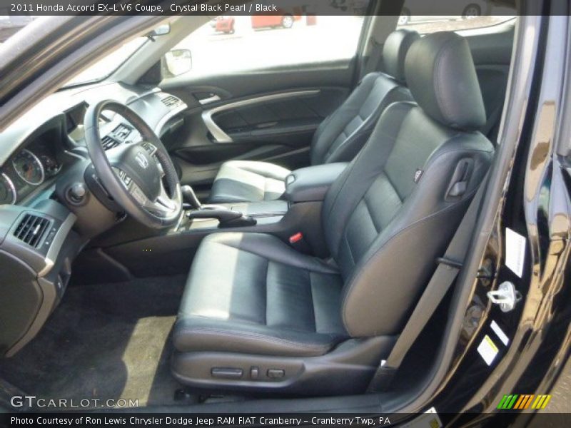 Crystal Black Pearl / Black 2011 Honda Accord EX-L V6 Coupe