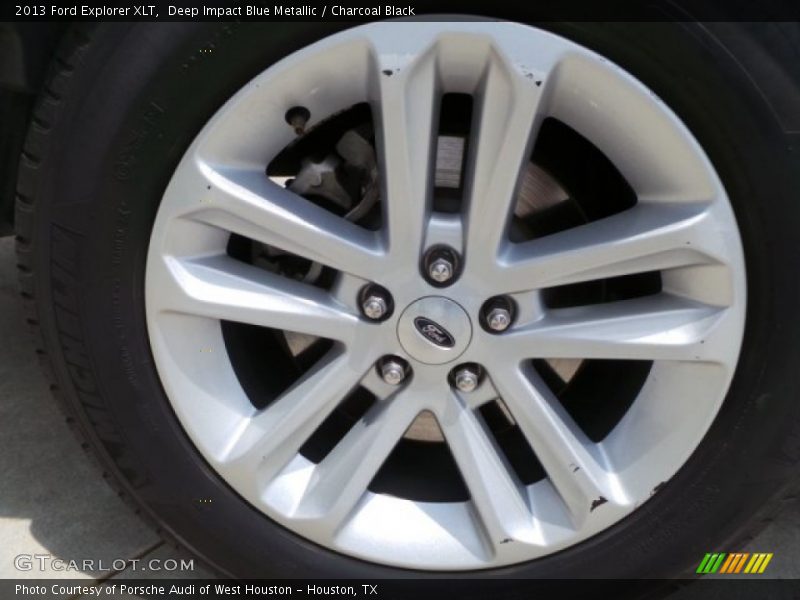 Deep Impact Blue Metallic / Charcoal Black 2013 Ford Explorer XLT