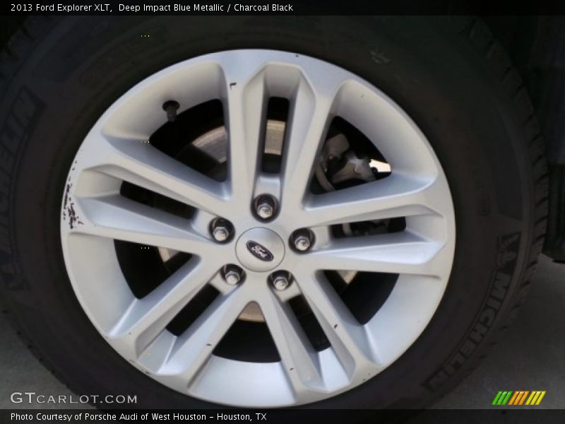 Deep Impact Blue Metallic / Charcoal Black 2013 Ford Explorer XLT