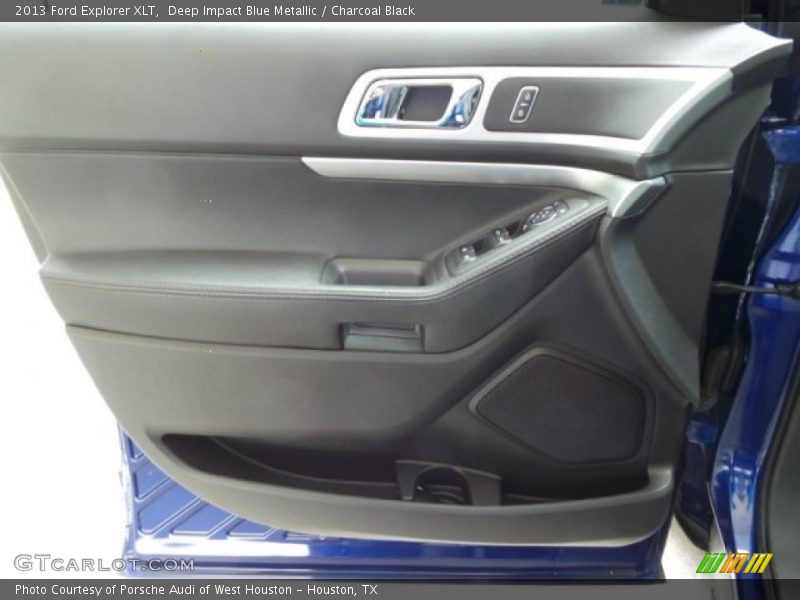 Deep Impact Blue Metallic / Charcoal Black 2013 Ford Explorer XLT