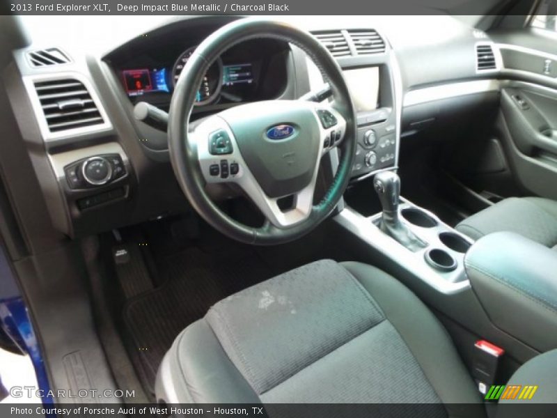 Deep Impact Blue Metallic / Charcoal Black 2013 Ford Explorer XLT