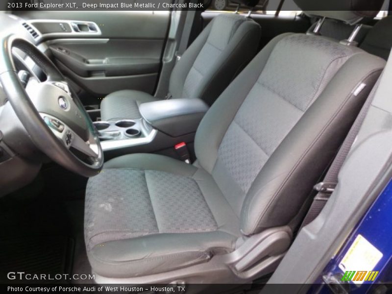Deep Impact Blue Metallic / Charcoal Black 2013 Ford Explorer XLT