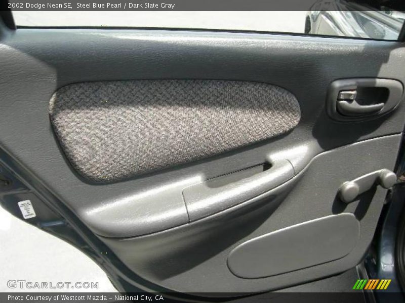 Steel Blue Pearl / Dark Slate Gray 2002 Dodge Neon SE