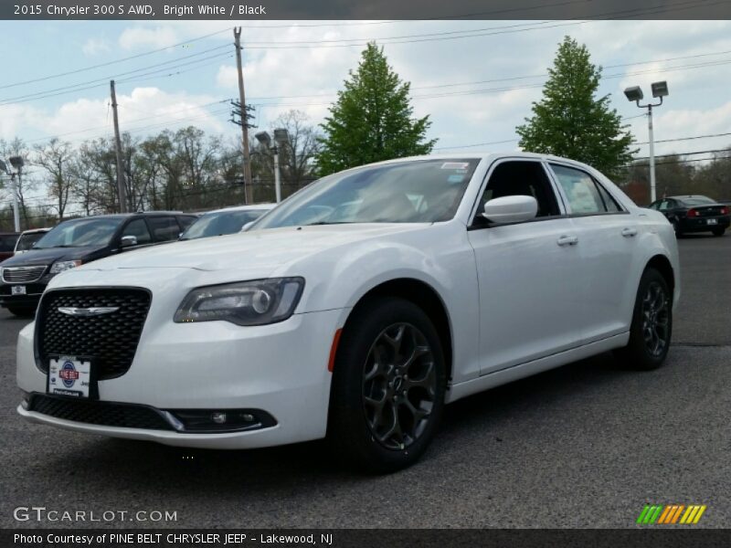 Bright White / Black 2015 Chrysler 300 S AWD