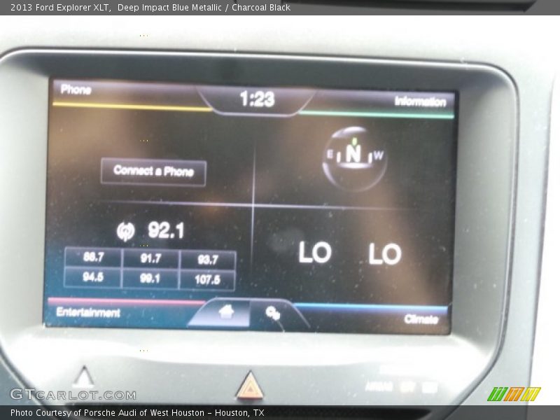 Deep Impact Blue Metallic / Charcoal Black 2013 Ford Explorer XLT
