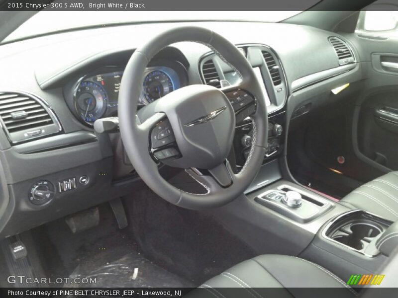 Bright White / Black 2015 Chrysler 300 S AWD