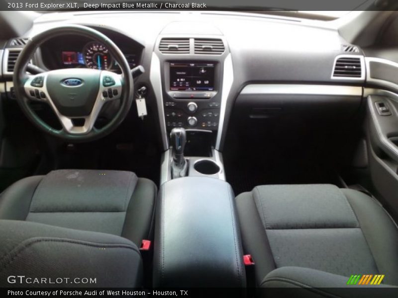 Deep Impact Blue Metallic / Charcoal Black 2013 Ford Explorer XLT