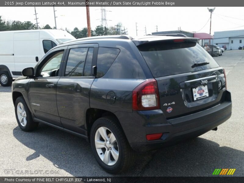Maximum Steel Metallic / Dark Slate Gray/Light Pebble Beige 2015 Jeep Compass Latitude 4x4