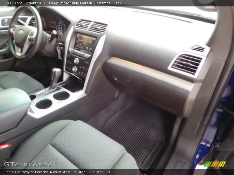 Deep Impact Blue Metallic / Charcoal Black 2013 Ford Explorer XLT