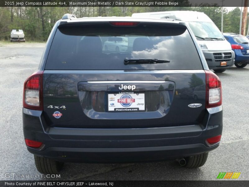 Maximum Steel Metallic / Dark Slate Gray/Light Pebble Beige 2015 Jeep Compass Latitude 4x4