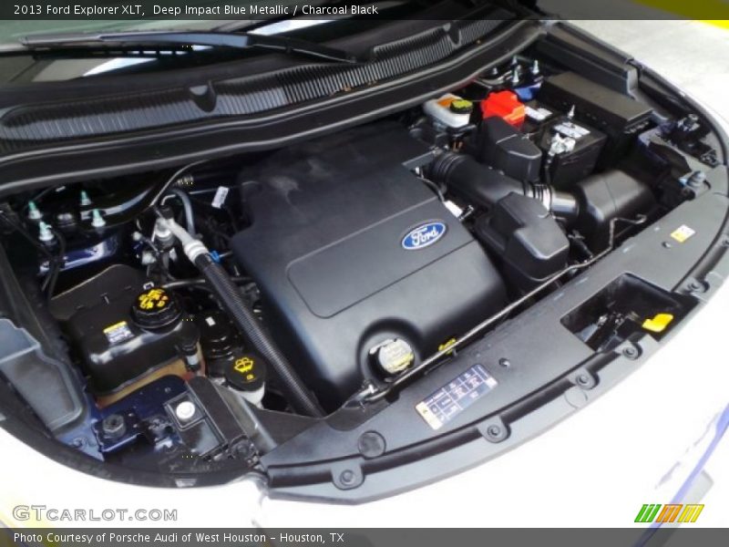 Deep Impact Blue Metallic / Charcoal Black 2013 Ford Explorer XLT