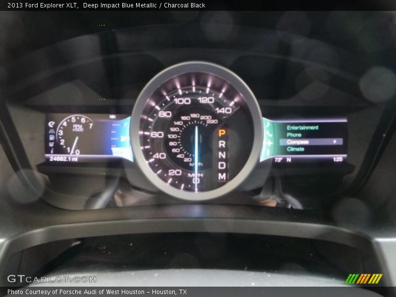 Deep Impact Blue Metallic / Charcoal Black 2013 Ford Explorer XLT