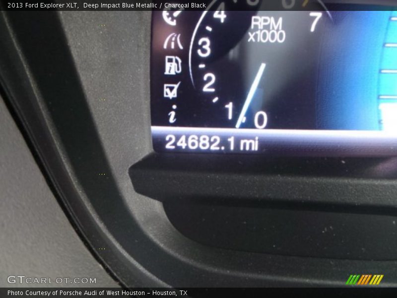 Deep Impact Blue Metallic / Charcoal Black 2013 Ford Explorer XLT