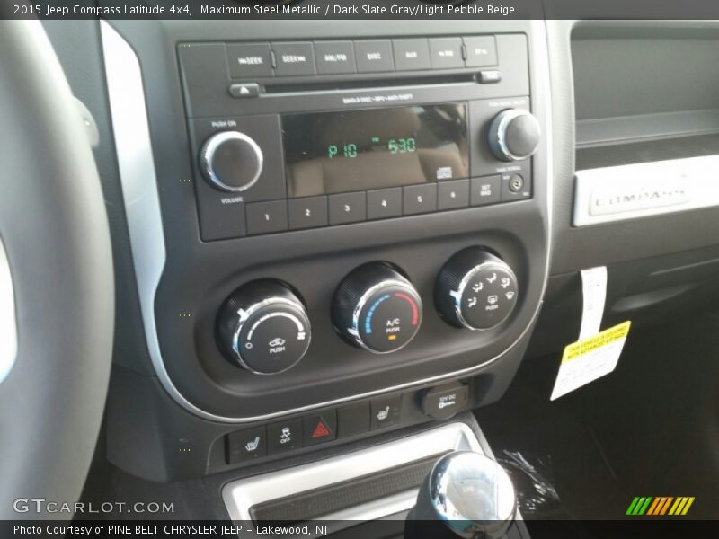 Maximum Steel Metallic / Dark Slate Gray/Light Pebble Beige 2015 Jeep Compass Latitude 4x4