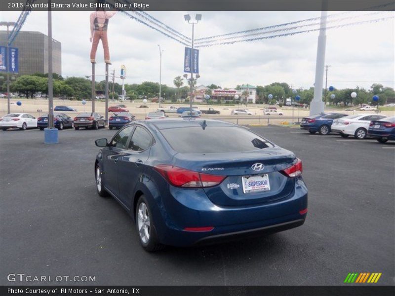 Blue / Beige 2016 Hyundai Elantra Value Edition