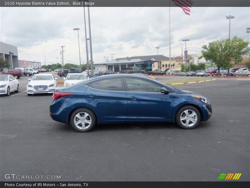 Blue / Beige 2016 Hyundai Elantra Value Edition