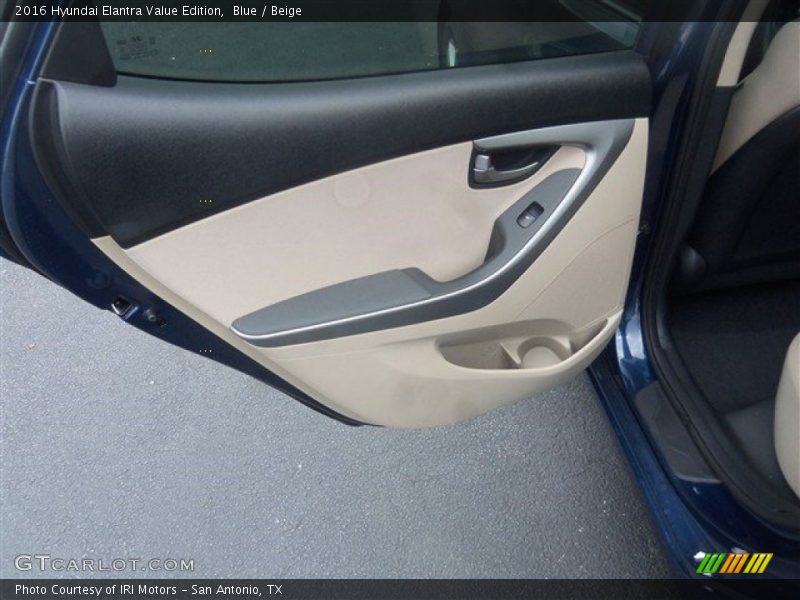 Blue / Beige 2016 Hyundai Elantra Value Edition