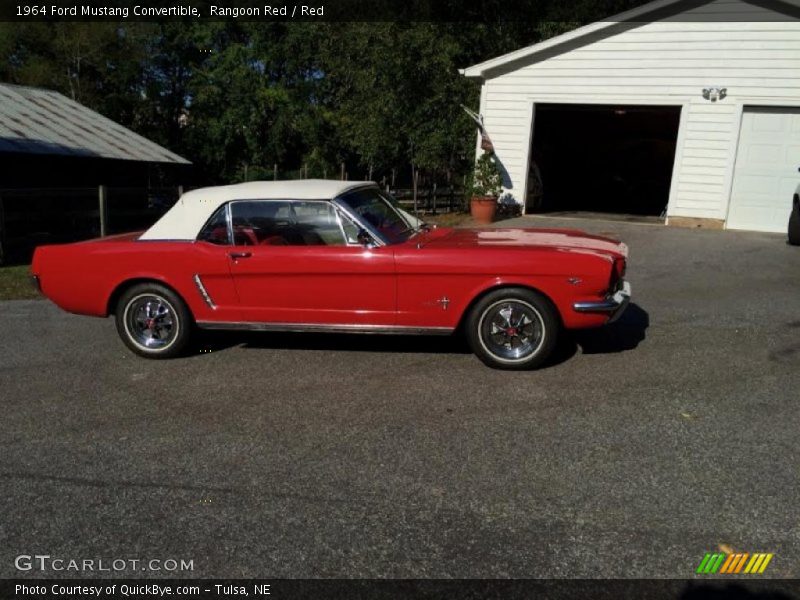 Rangoon Red / Red 1964 Ford Mustang Convertible