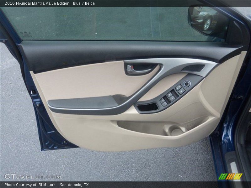 Blue / Beige 2016 Hyundai Elantra Value Edition