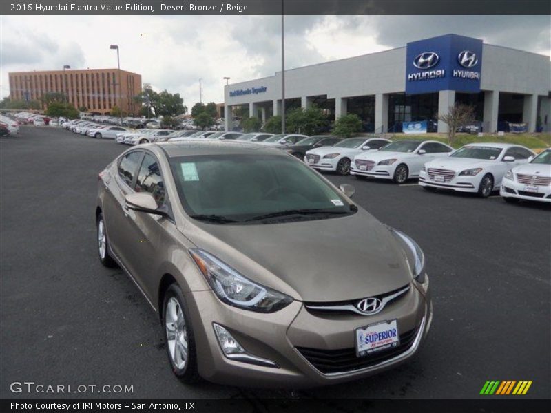 Desert Bronze / Beige 2016 Hyundai Elantra Value Edition
