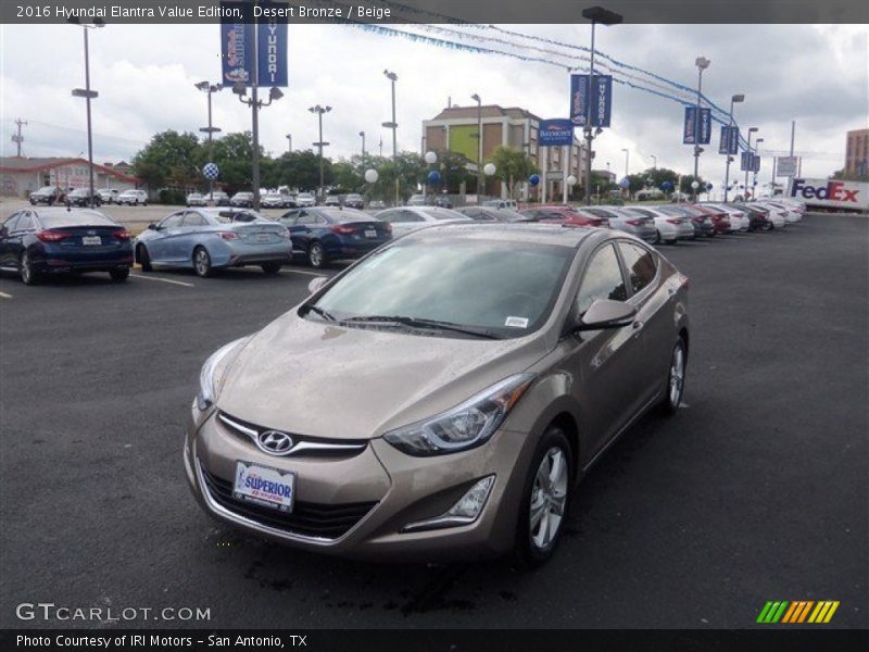 Desert Bronze / Beige 2016 Hyundai Elantra Value Edition