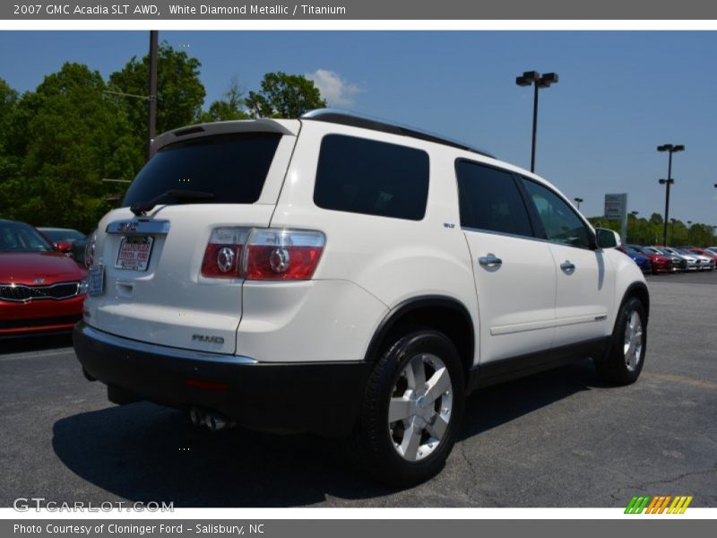 White Diamond Metallic / Titanium 2007 GMC Acadia SLT AWD