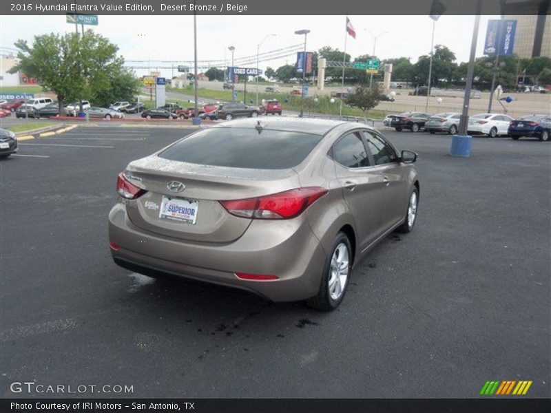 Desert Bronze / Beige 2016 Hyundai Elantra Value Edition