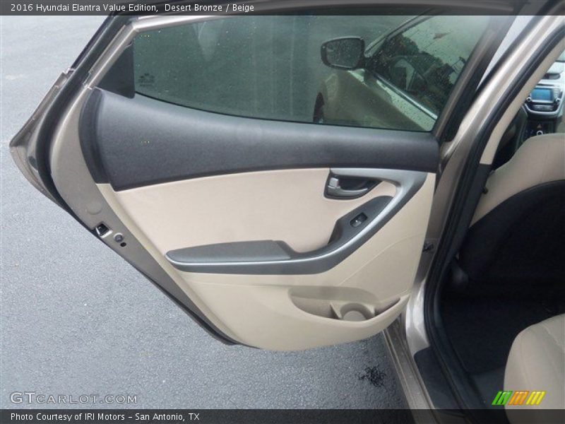 Desert Bronze / Beige 2016 Hyundai Elantra Value Edition