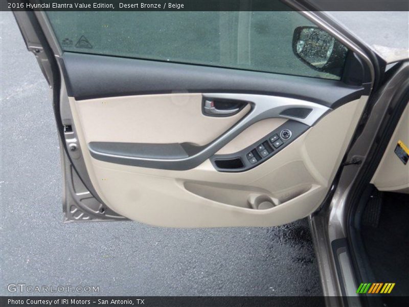 Desert Bronze / Beige 2016 Hyundai Elantra Value Edition