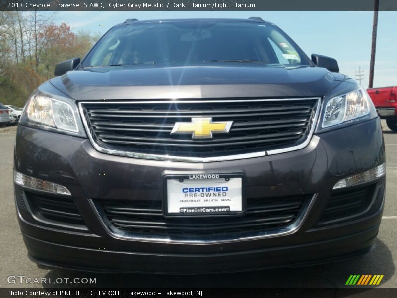 Cyber Gray Metallic / Dark Titanium/Light Titanium 2013 Chevrolet Traverse LS AWD