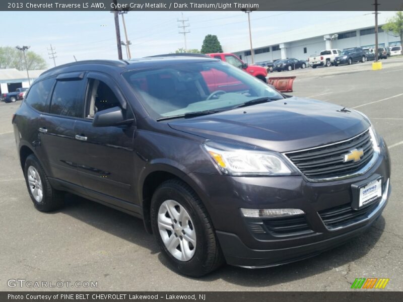 Cyber Gray Metallic / Dark Titanium/Light Titanium 2013 Chevrolet Traverse LS AWD