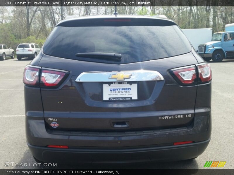 Cyber Gray Metallic / Dark Titanium/Light Titanium 2013 Chevrolet Traverse LS AWD
