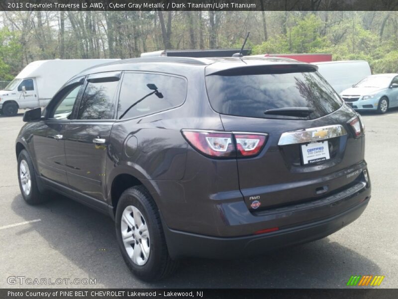 Cyber Gray Metallic / Dark Titanium/Light Titanium 2013 Chevrolet Traverse LS AWD