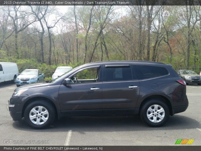 Cyber Gray Metallic / Dark Titanium/Light Titanium 2013 Chevrolet Traverse LS AWD