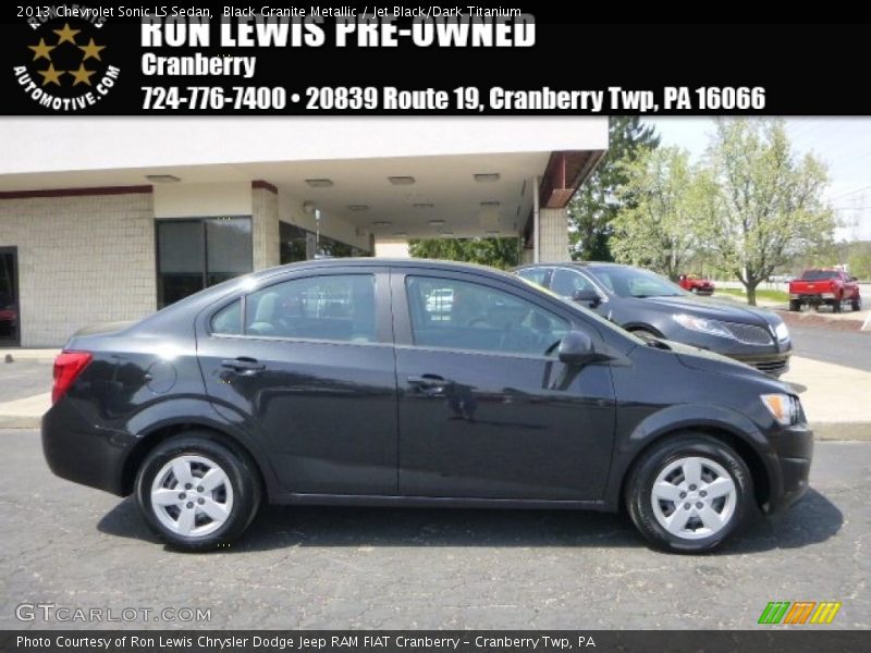 Black Granite Metallic / Jet Black/Dark Titanium 2013 Chevrolet Sonic LS Sedan