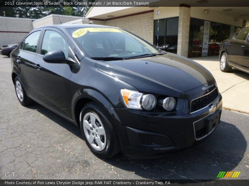 Black Granite Metallic / Jet Black/Dark Titanium 2013 Chevrolet Sonic LS Sedan
